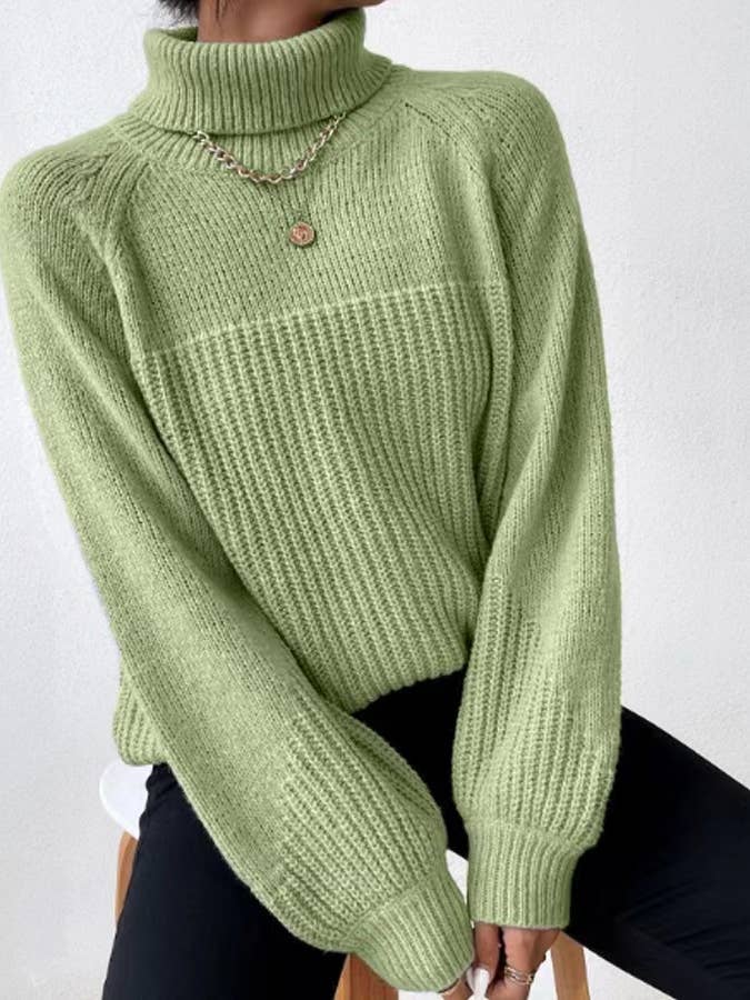 New simple lapel cuff pullover sweater for wholesale by HIDDENBRAND