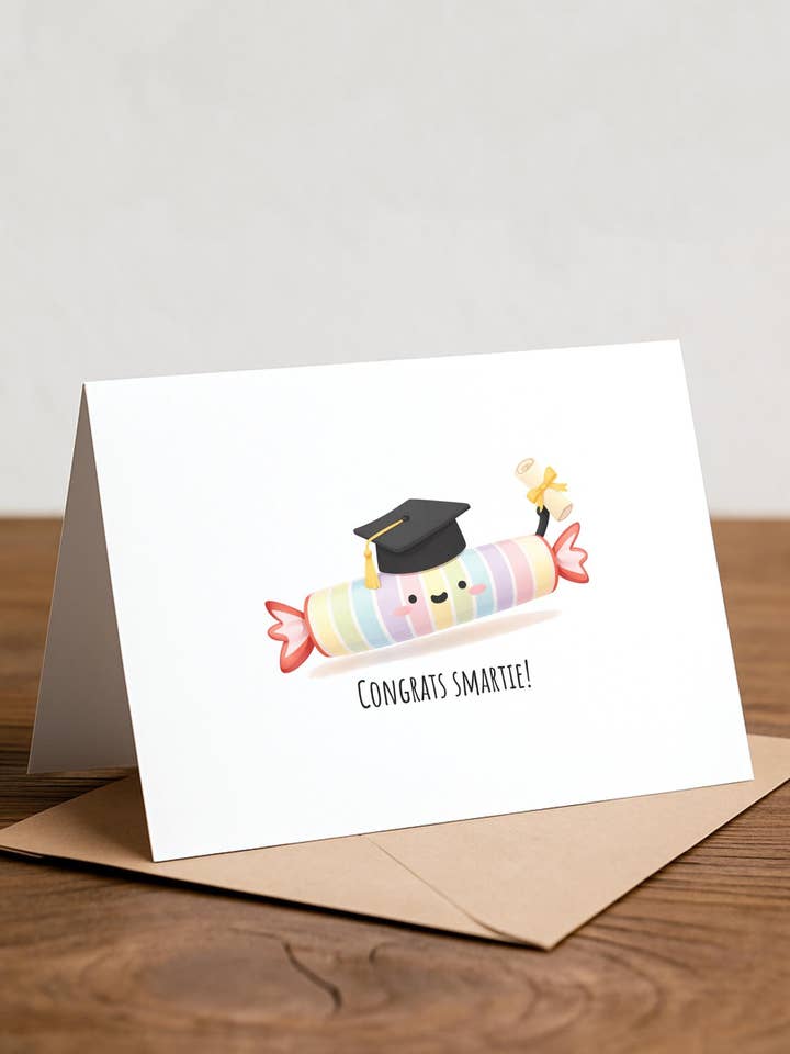 Smartie Dimission Håndlavet Sjovt Diplomkort for engroshandel hos Chewy Lemon Studio