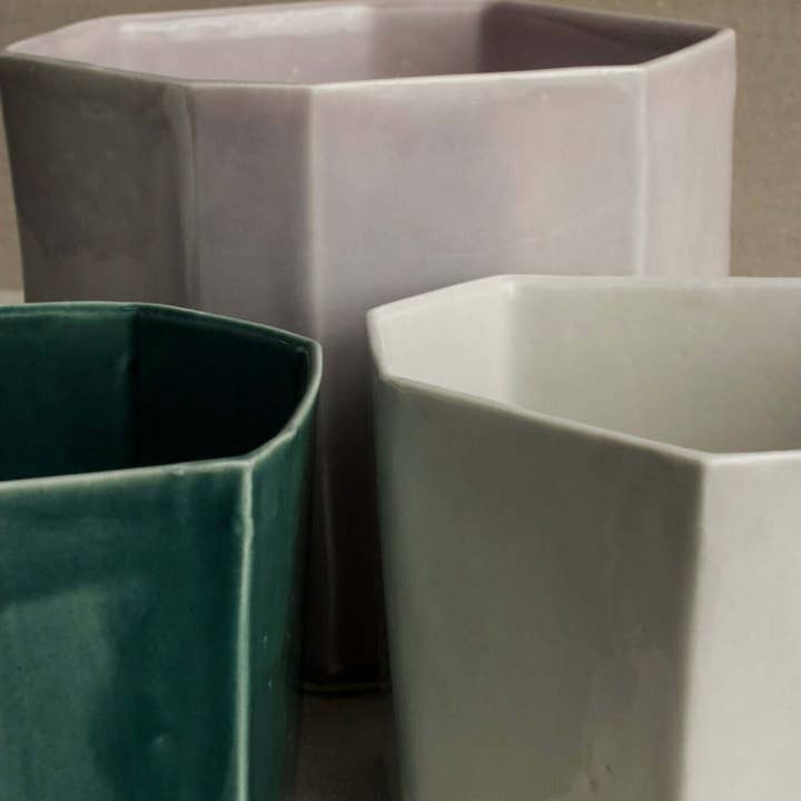 Lauren HB Studio - Wholesale Plant Pot - Large Geo Planter2