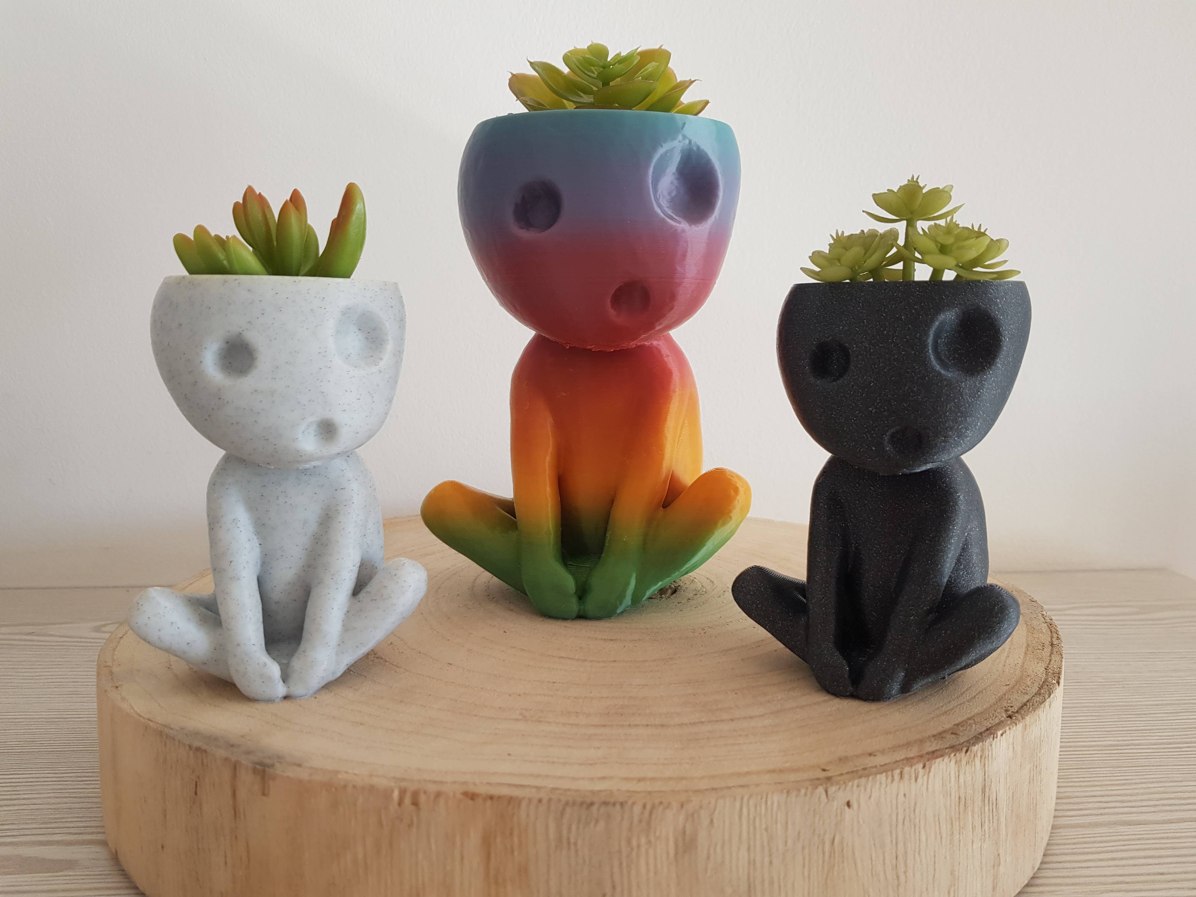 3DROOTS - Wholesale Plant Pot - Kodama sitting planter - Home and garden decoration7