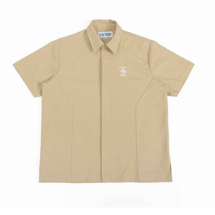 Uldskjorte - Beige for engroshandel hos SAINT PERRY