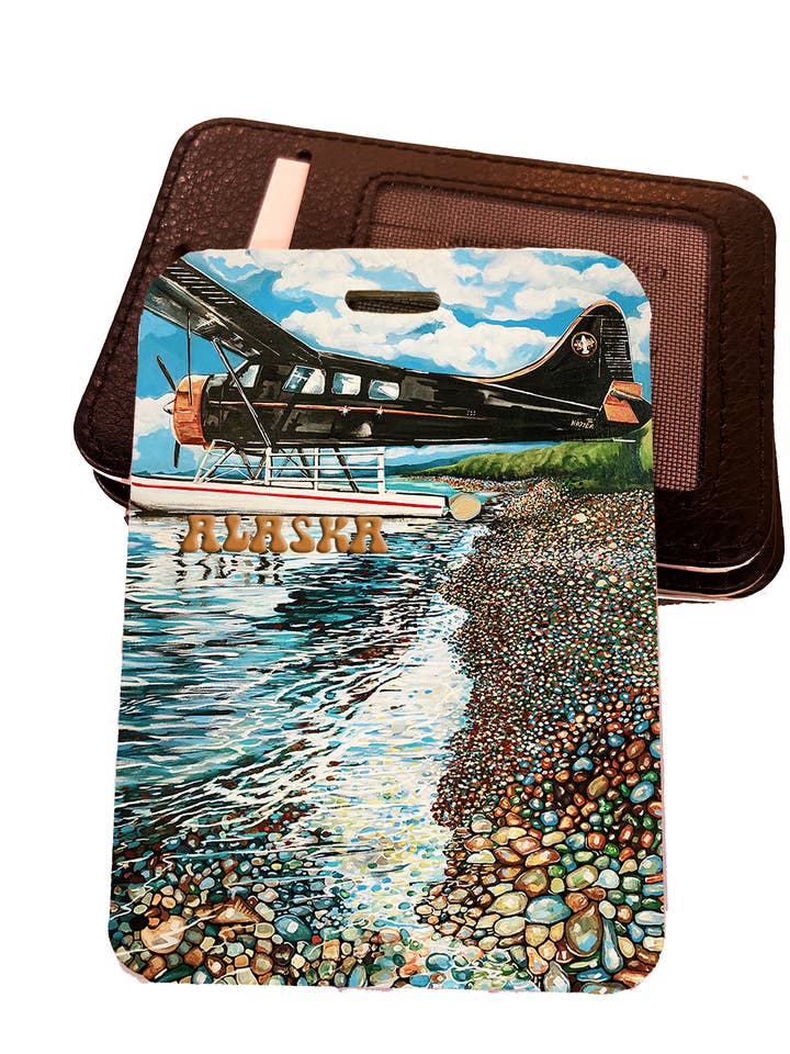 BEAVER PLANE Luggage Tag for wholesale by Sevigny Studio