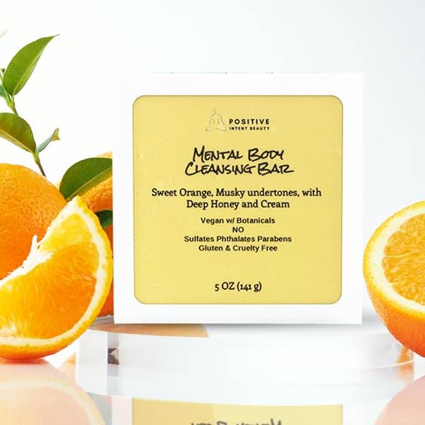 Reinigender Seifenriegel MENTAL BODY für den Großhandel von Positive Intent Beauty