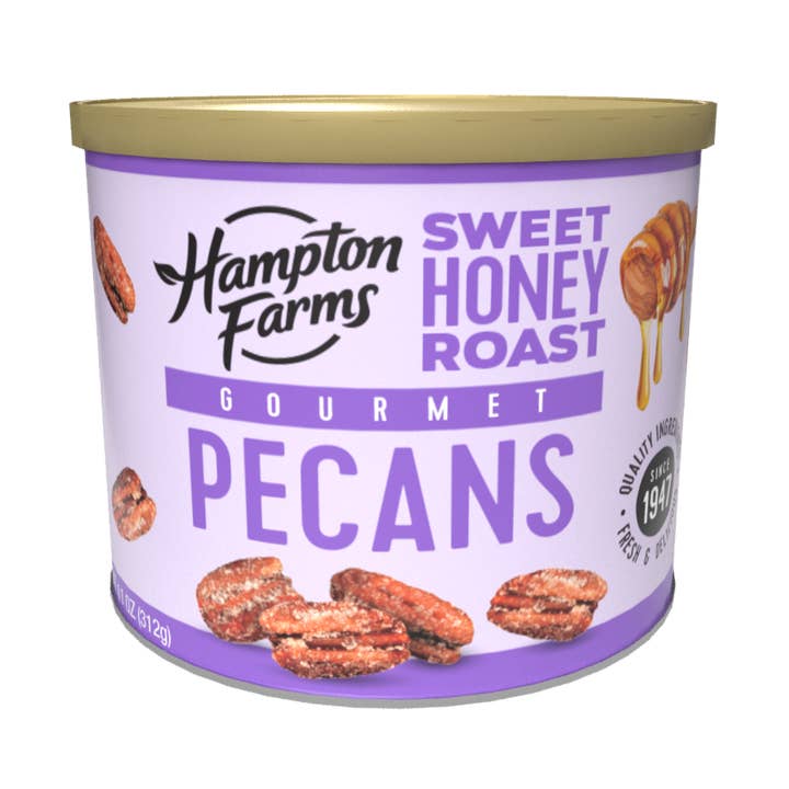 Hampton Farms - Wholesale Nuts - Sweet Honey Roast Gourmet Pecans0