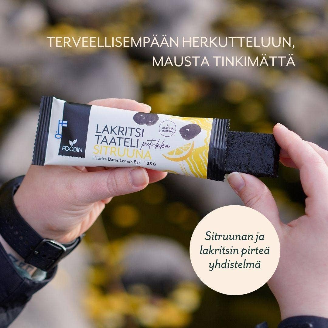 Foodin - Wholesale Licorice - Licorice Dates Bar Lemon, 35 g2