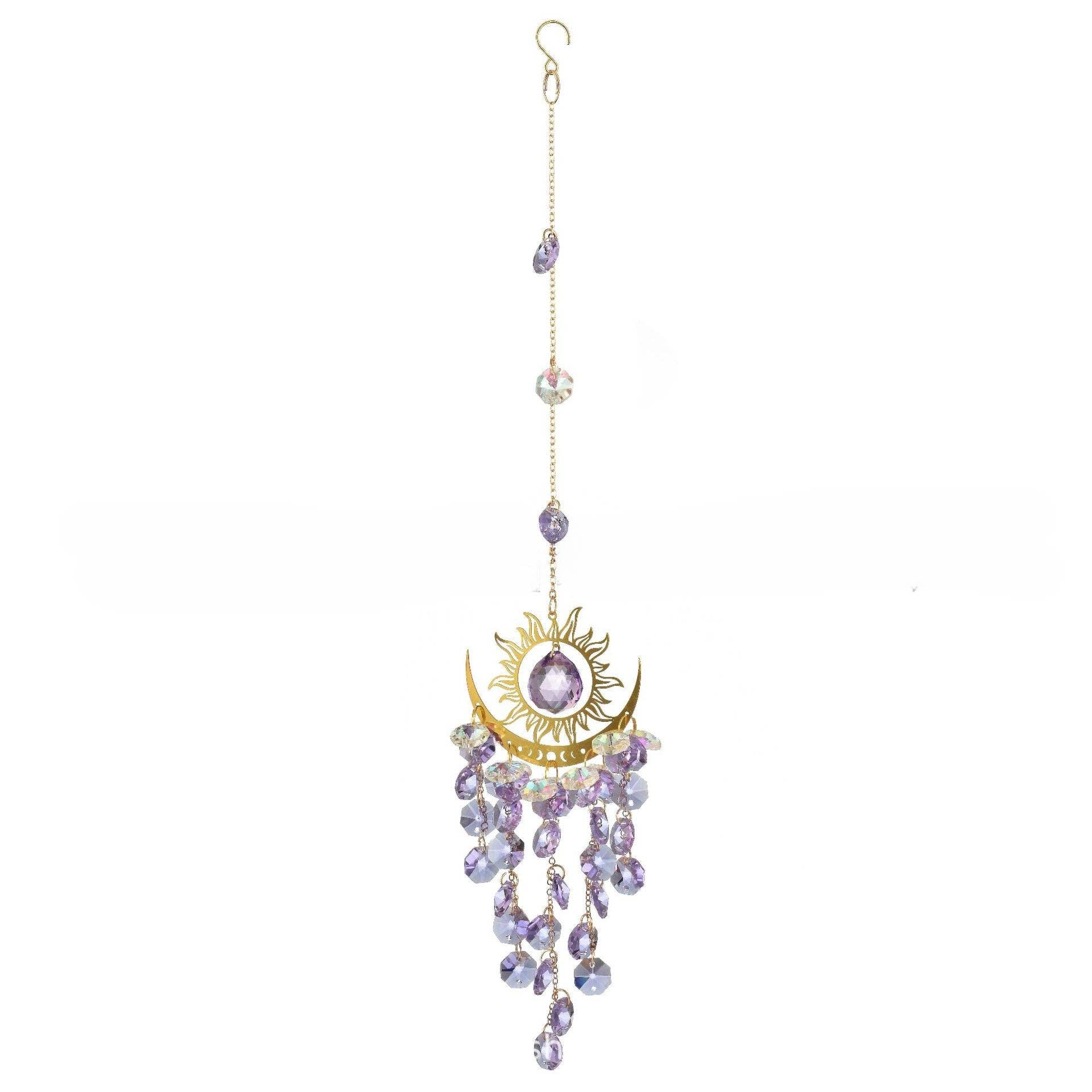 Dipped Shop - Wholesale Suncatcher - Sun Moon Colorful Crystal Hangings DP25A9124