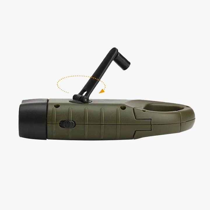 VIGOR - Wholesale Flashlight - Hand Crank Solar Powered Flashlight Emergency Rechargeable4