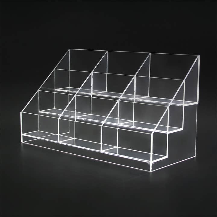 3 Tier Clear Acrylic Display Holder 14"W x 7¾"H - CTS0219 for wholesale by DisplayCanada