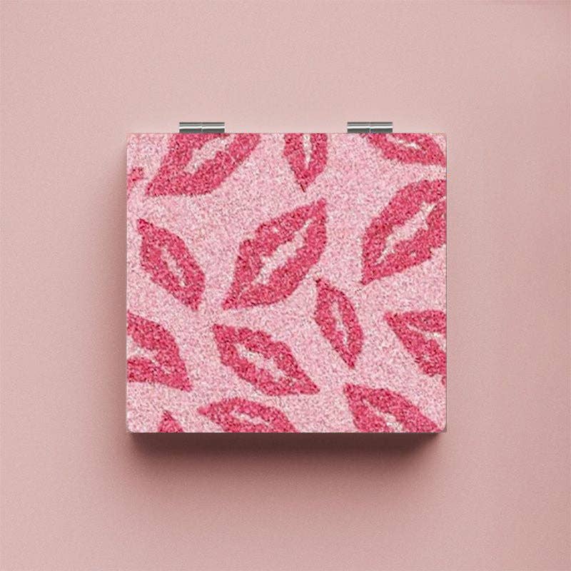 Dipped Shop - Wholesale Makeup Mirror - Love Bow Foldable Mini Makeup Mirror DP25F4041