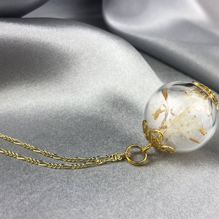 925 sterling silver gold-plated dandelion chain. for wholesale by MadamLili