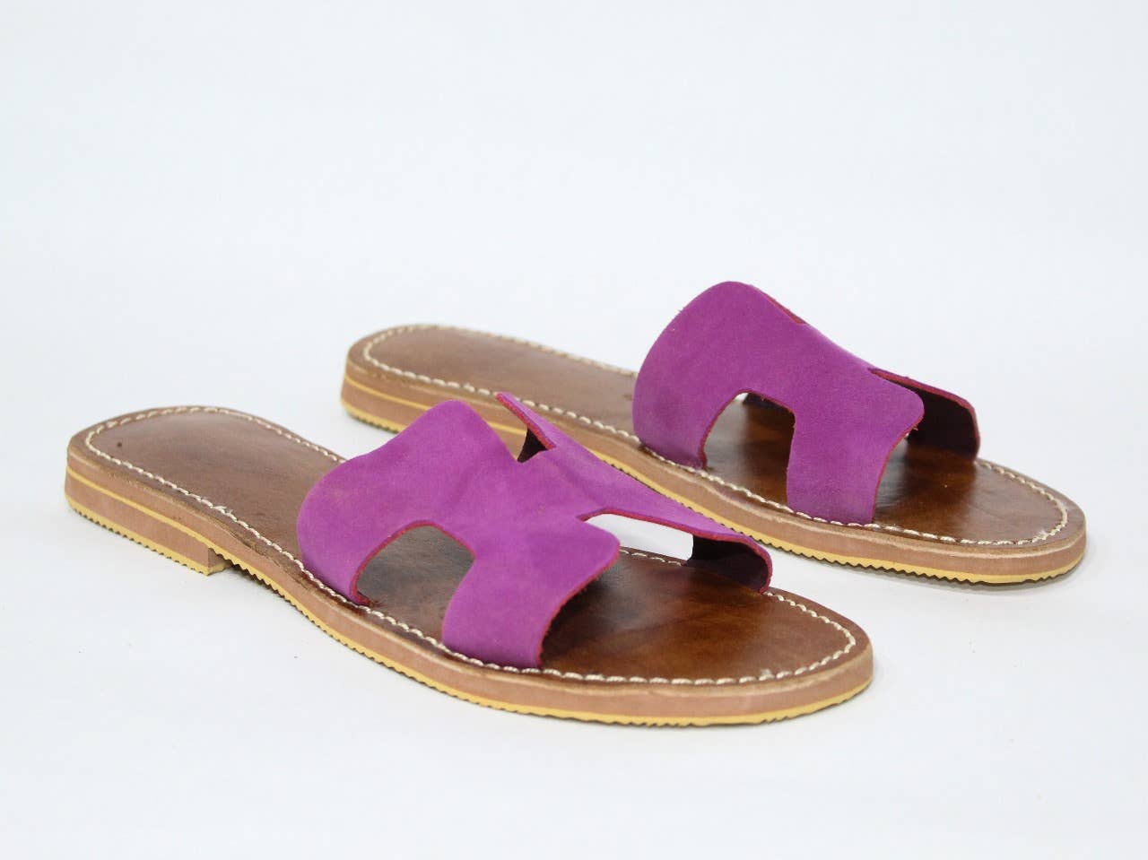 HandmadeBestSeller - Wholesale Sandals - Women's - Moroccan suede leather sandals sewn entirely, handmade4