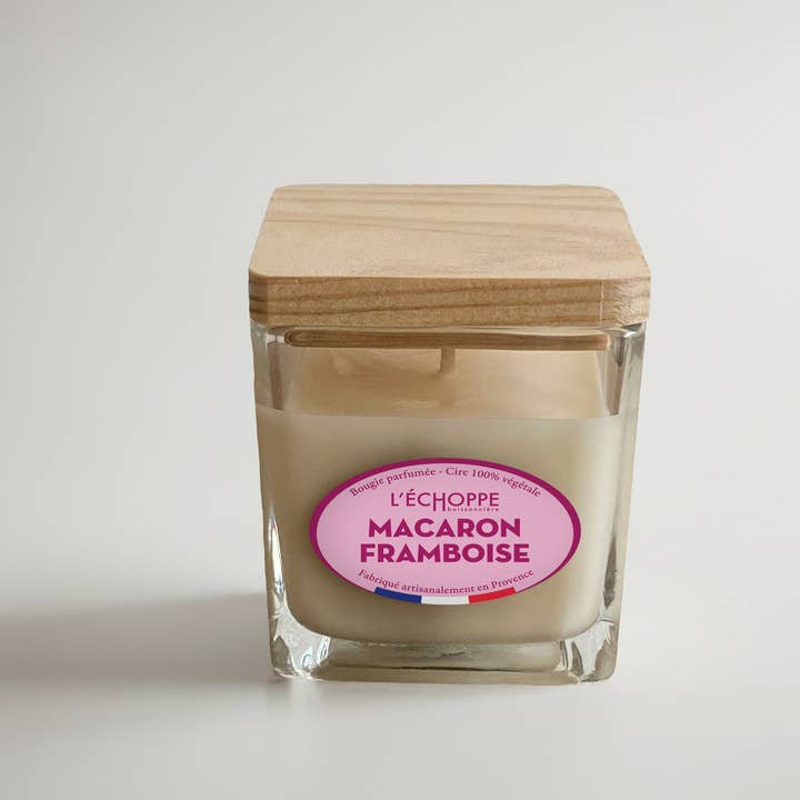 L'Échoppe Buissonnière - Wholesale Jar/Filled Candle - Raspberry Macaron - Scented Candle 85g1