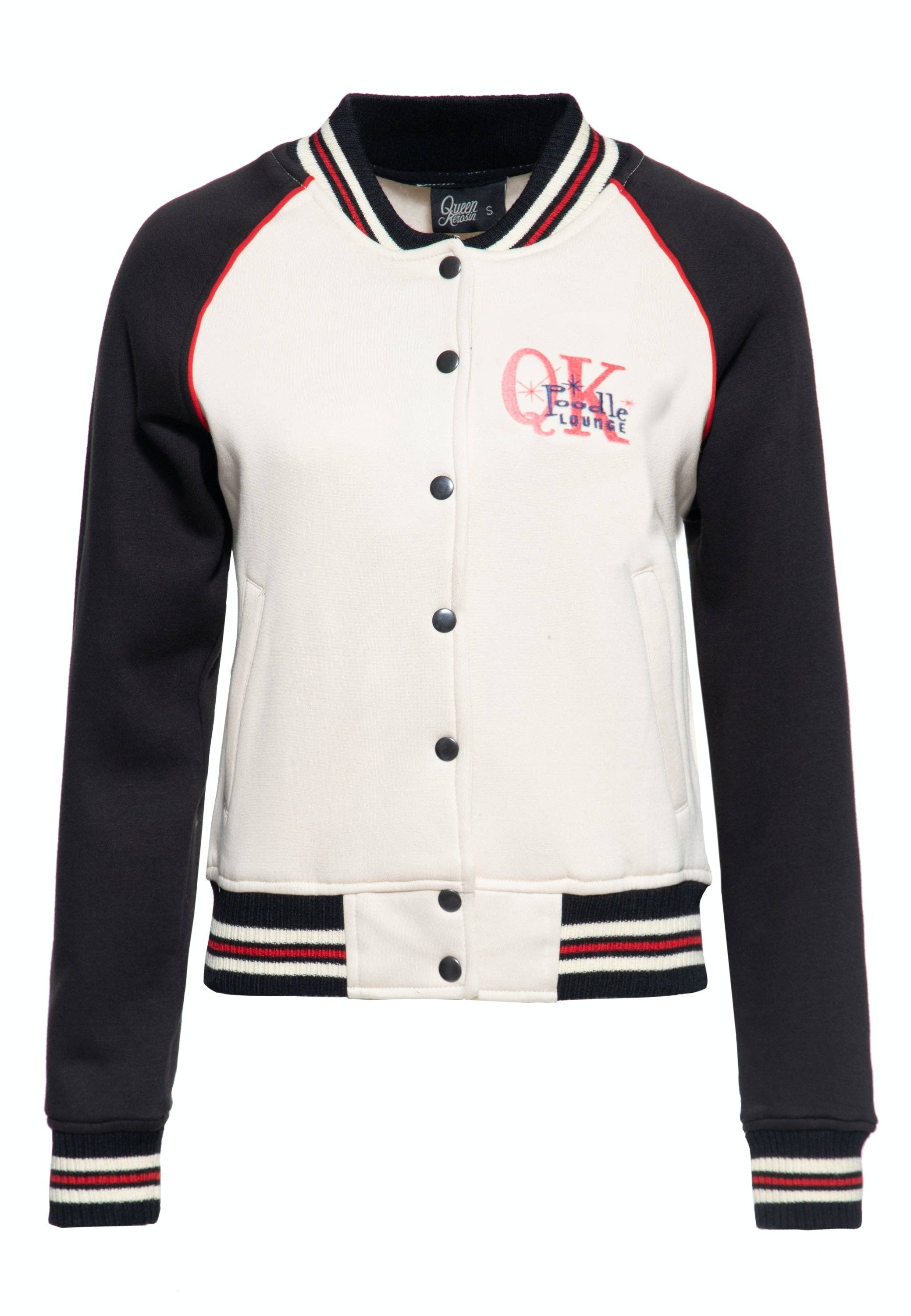 KING KEROSIN - Wholesale Varsity/Baseball Jacket - Women's - College sweat jacket “Poodle Lounge”1