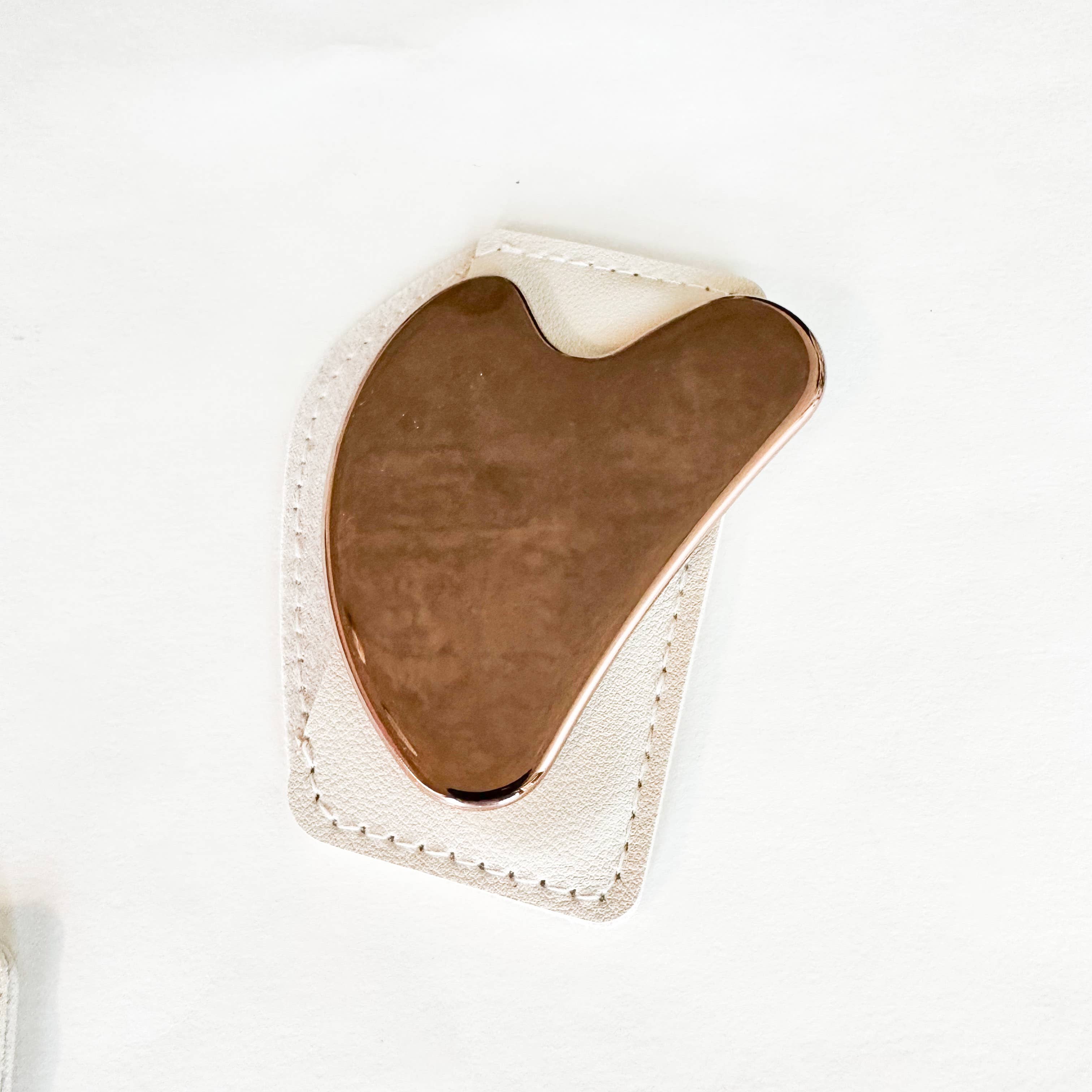 Smile Boutiques - Vente Gua Shas - Gua Sha en acier inoxydable avec étui en cuir5