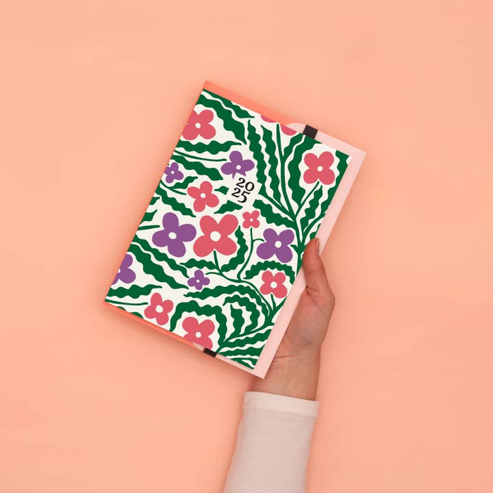 Studio Wald - Wholesale Planner - 2025 A5 Dagboek + Folder - Bloemen