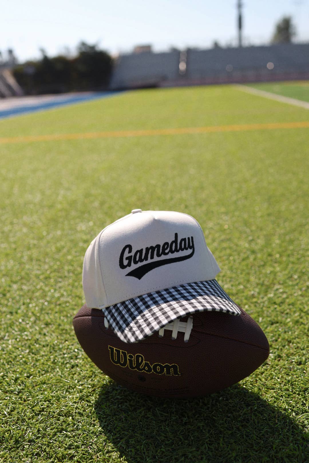 Electric label - Wholesale Trucker Hat - Women's - Gameday Gingham print hat 1
