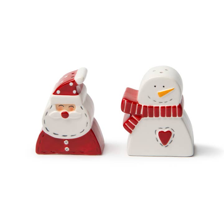 Excelsa Salt and Pepper Set – Snowman, Multicolor Ceramic for wholesale by Bergamaschi & Vimercati S.p.a.