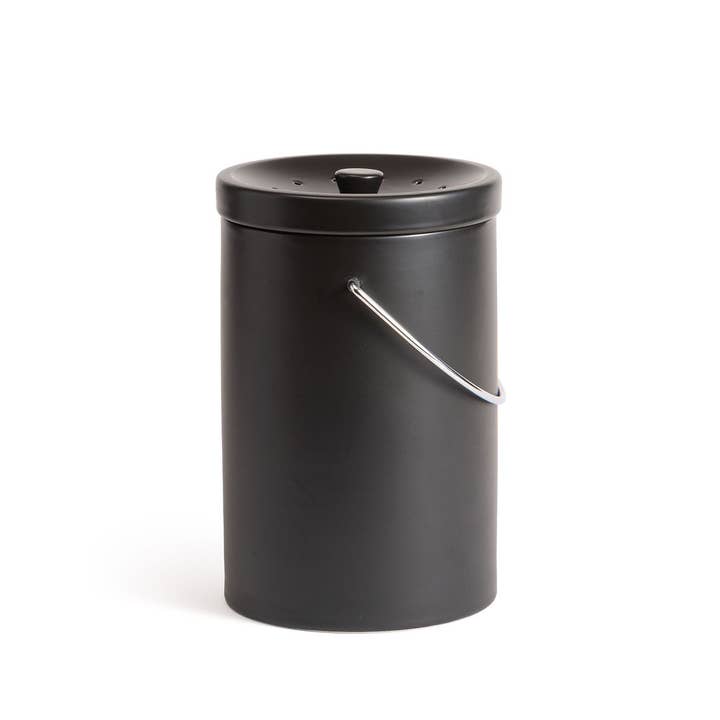 Fox Run Brands - Wholesale Kitchen Tool/Gadget - Fox Run Ceramic Kitchen Compost Bin, 7" x 10.7"