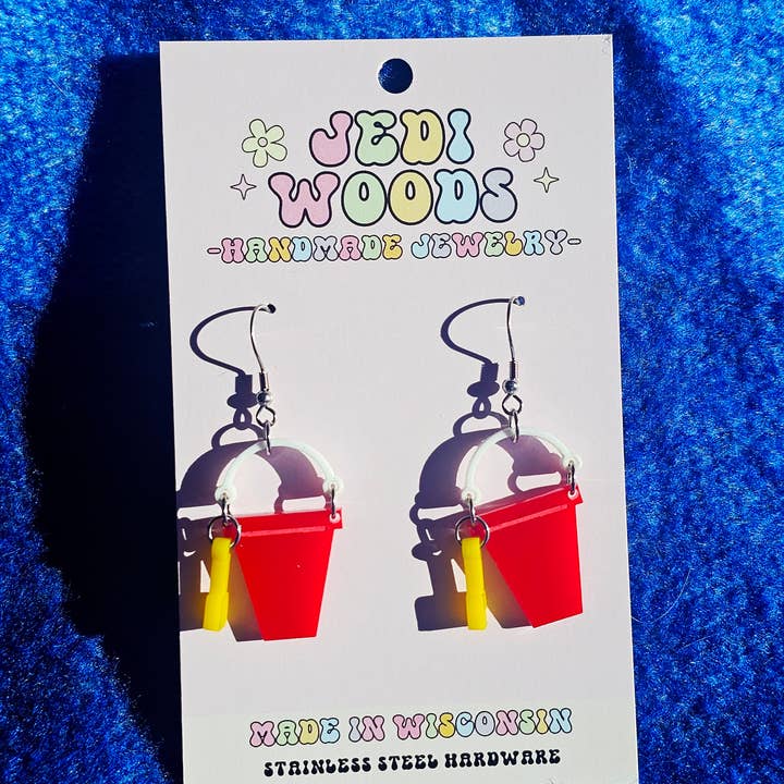 Brincos de Novidade com Balde e Pá para Caixa de Areia por atacado de Jedi Woods LLC
