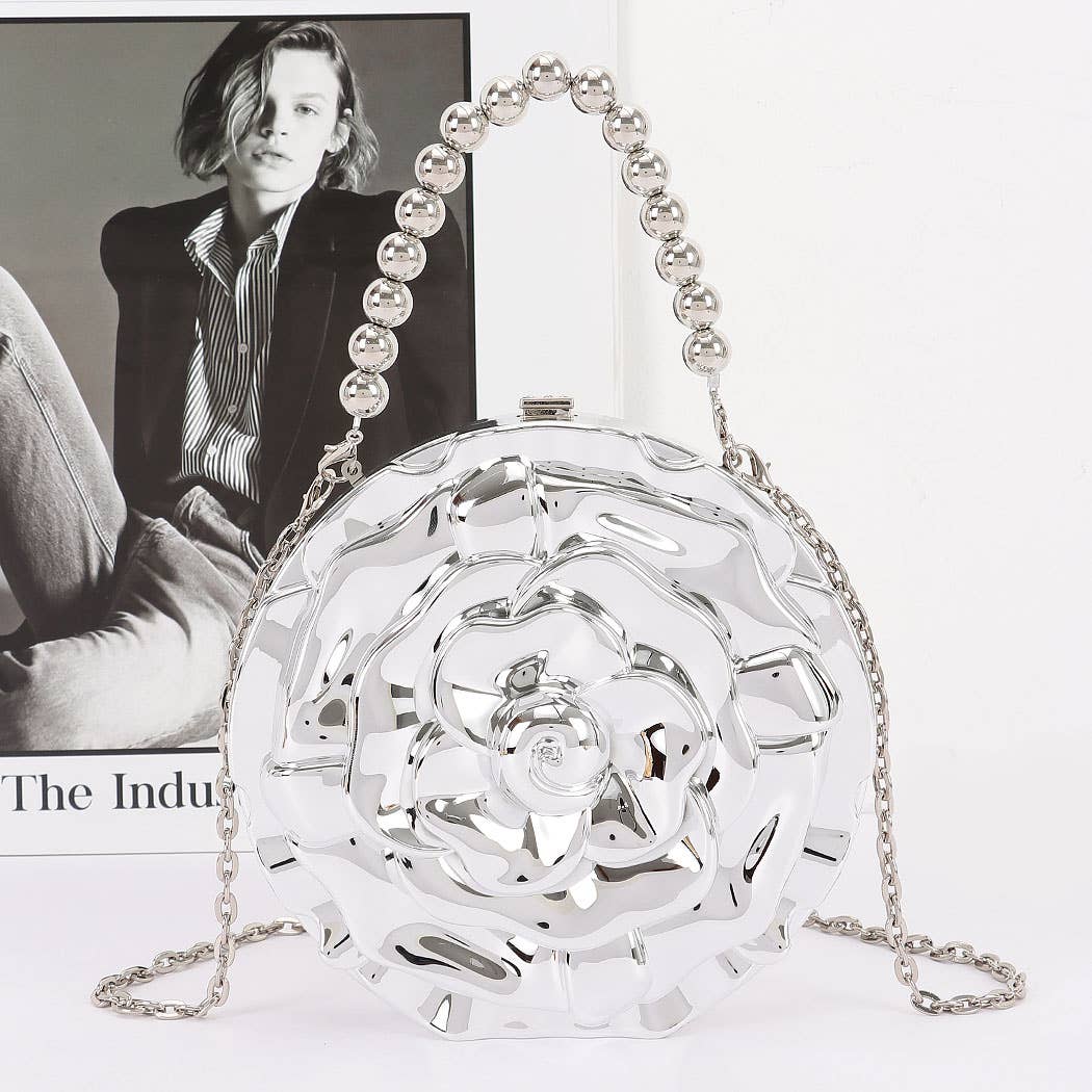 3AM BY H&D ACCESSORIES - Wholesale Clutch Bag - Women's - Metallic Acrylic Clutch4