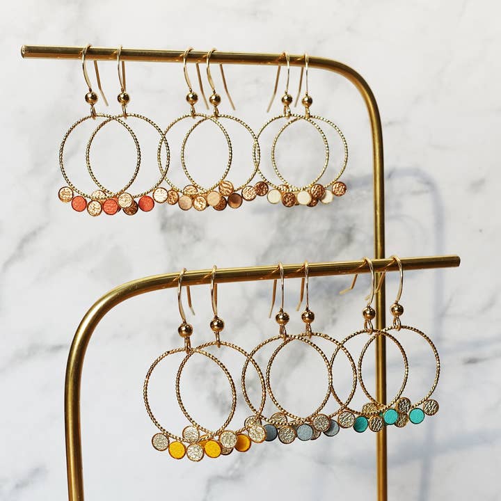 5 mini round earrings for wholesale by ateliermaimartin.com