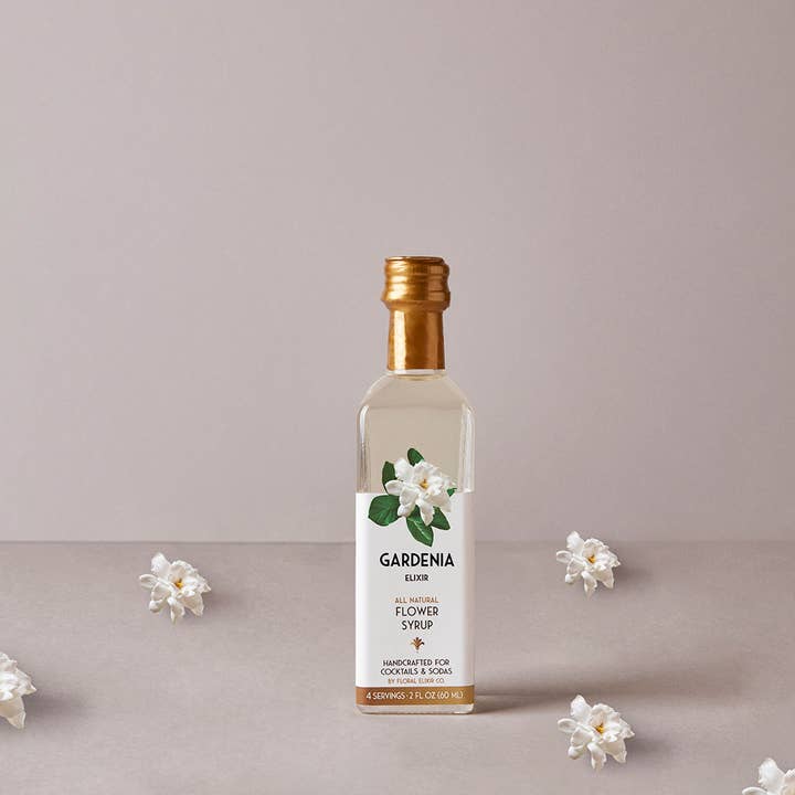 Floral Elixir Co. - Wholesale Cocktail Mix/Syrup - Gardenia Elixir. All Natural Cocktail & Soda Syrup.
