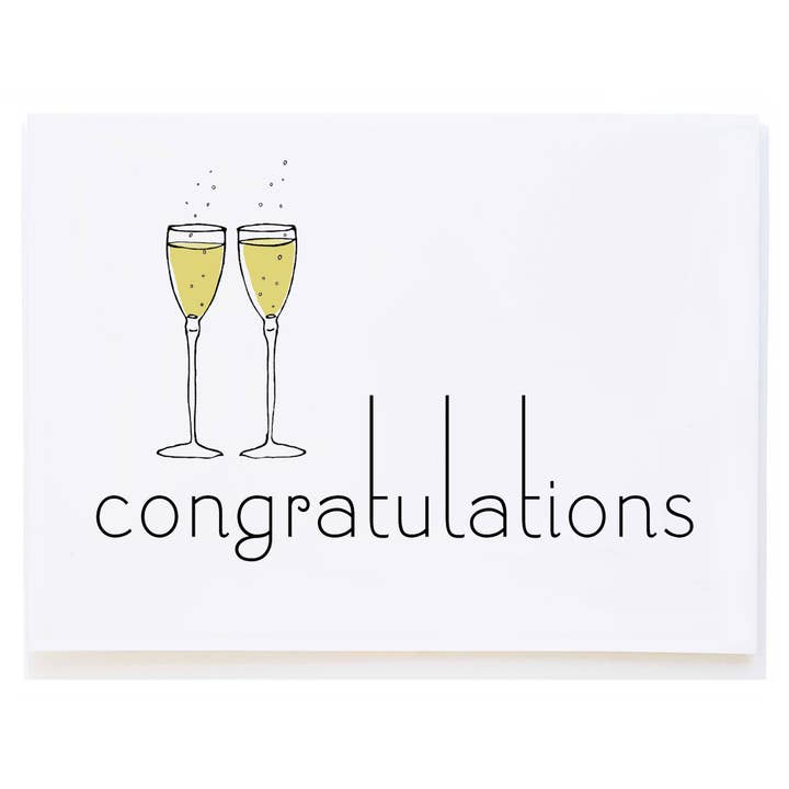 Champagne Congratulations for wholesale by mollyOcards