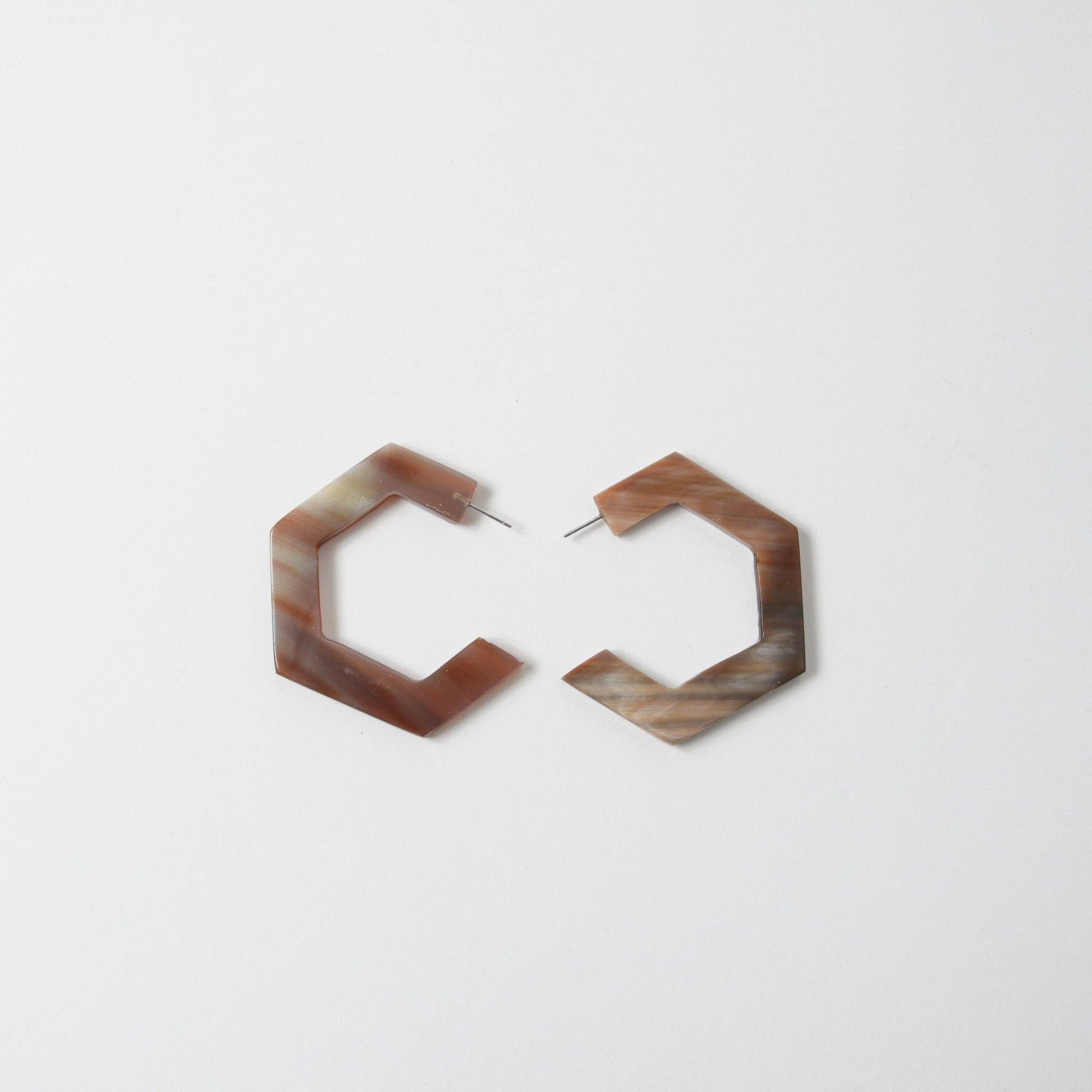 MAADILI COLLECTIVE – wholesale Hoop earrings – Honeycomb Hoop Earrings10