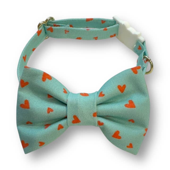 Cat Bow Tie - Hearts for wholesale by Whiskers Crafts