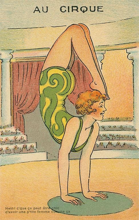 Found Image Press - Vente Affiche d'art - Impression d'art CI-143 Femme Acrobate de Cirque0