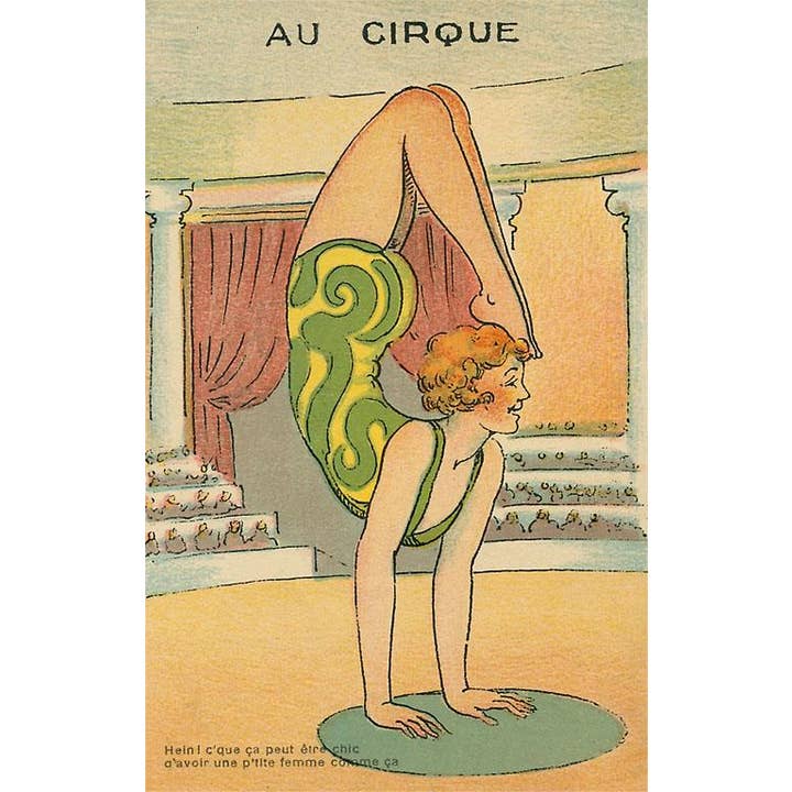 Found Image Press – Großhandel Kunstdruck – Kunstdruck CI-143 Frau Zirkusakrobatin