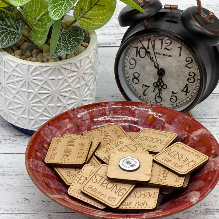 Bible Based Affirmation Mini Magnets | Who God Says You Are for wholesale by Giftable Memories