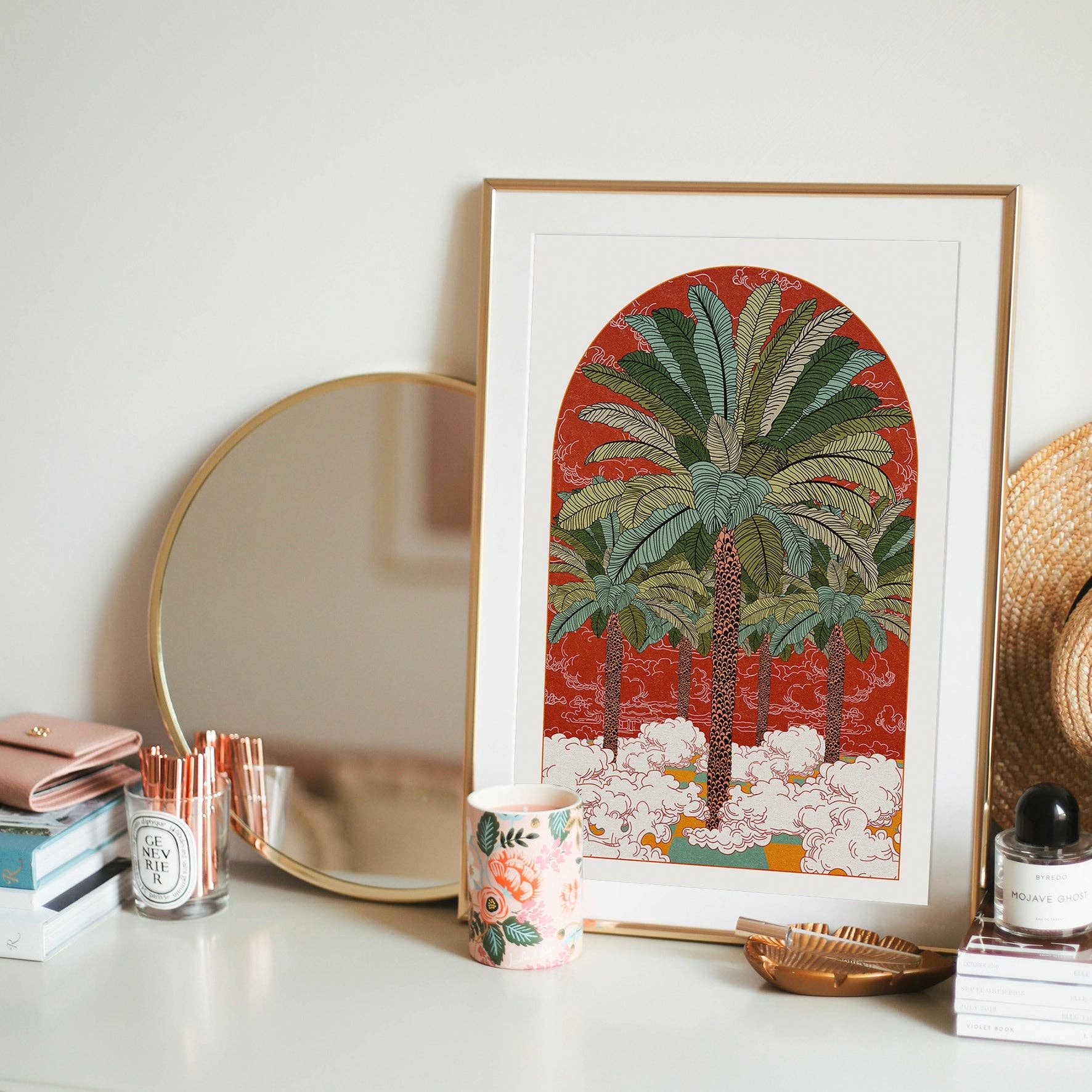 OMG Kitty – wholesale Art print – Remember When Palm Tree Boho Style Typography Art Print1