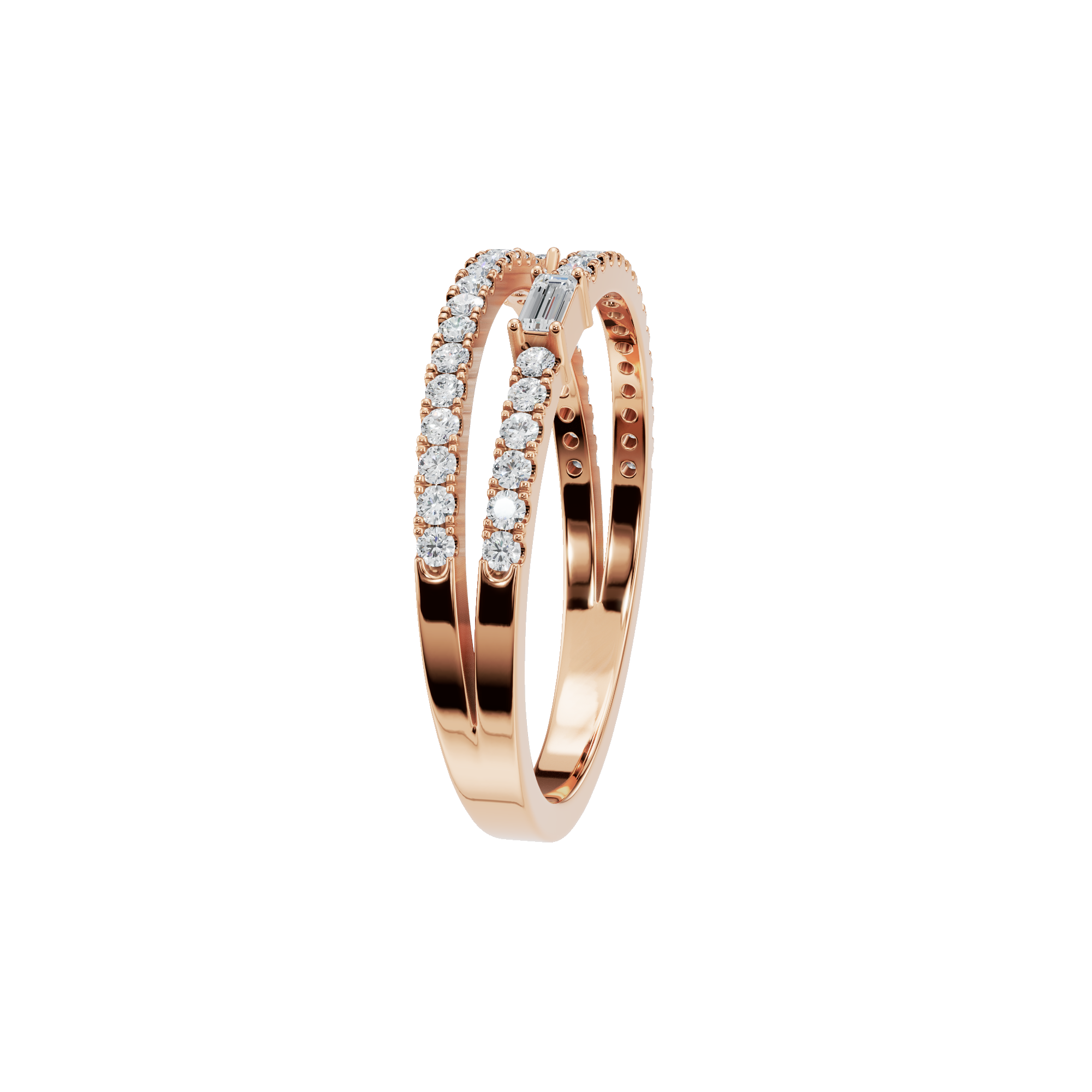 PureYou Jewelry - Vente Alliances/bagues de mariage - Bague de déclaration en or 14 carats avec diamant, Bague de mariage en diamant6