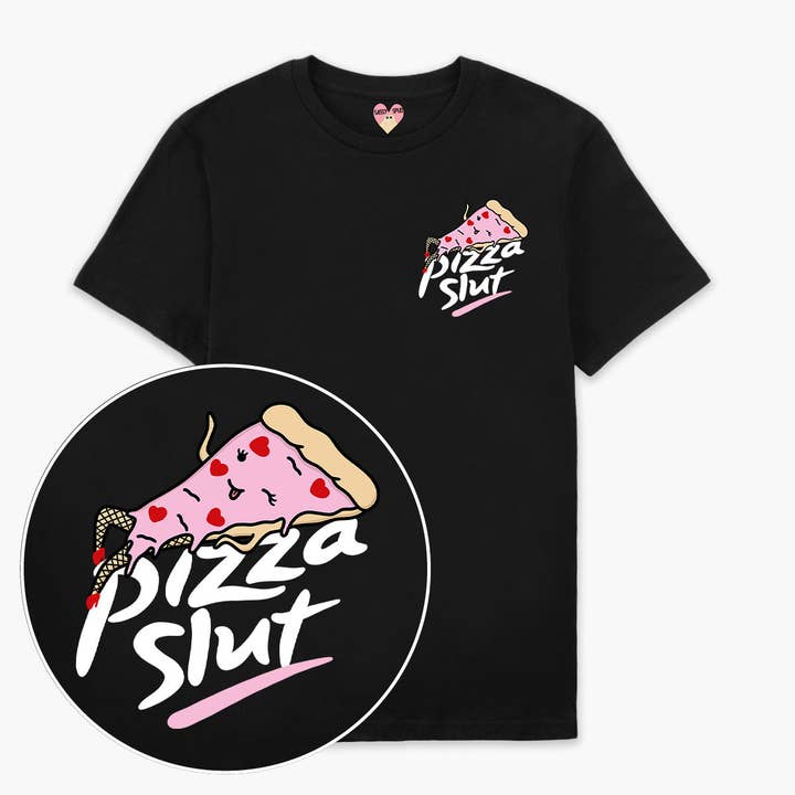 T-shirt Pizza Slut (Unisexe) pour la vente par SassySpud