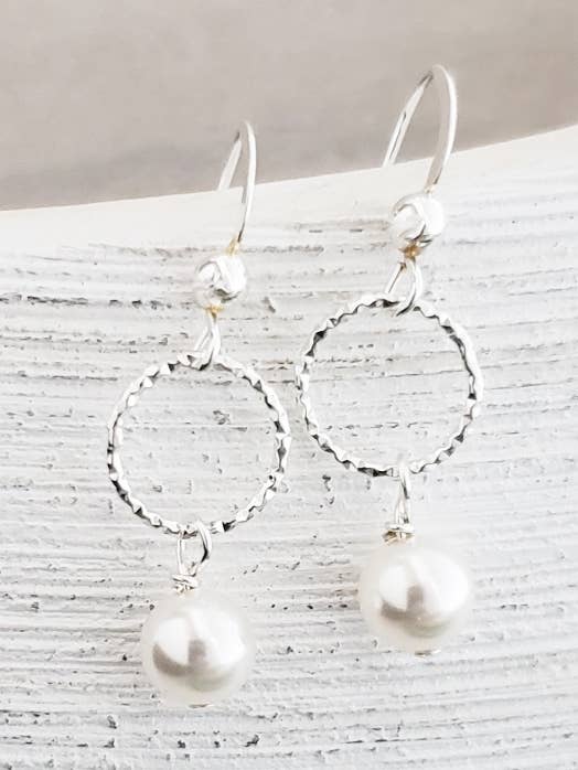 Diamond Cut w/Crystal Pearls - White for wholesale by Sosie Designs