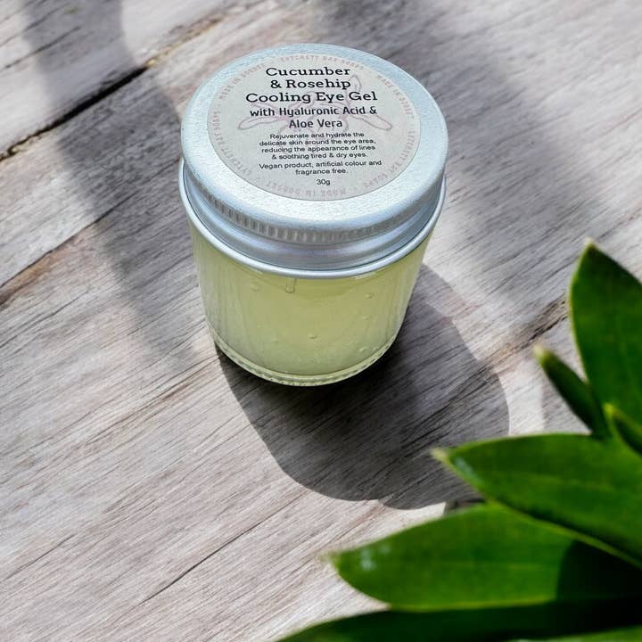 Lytchett Bay Soaps - Wholesale Eye Cream/Gel - Cucumber & Rosehip Cooling Eye Gel with Hyaluronic Acid 0