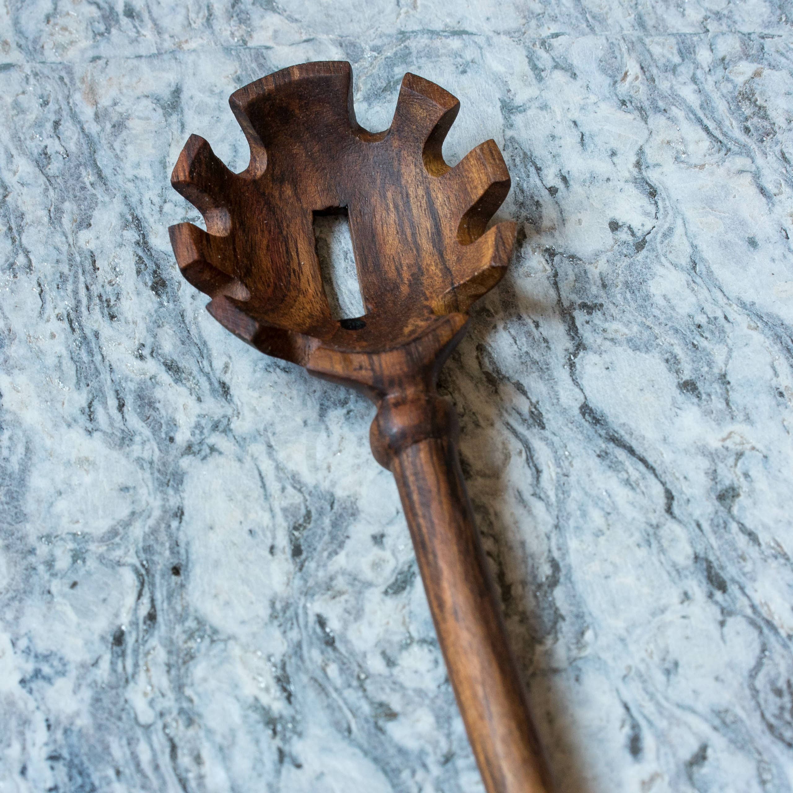 Azizi Life - Wholesale Kitchen Spoon - Hand Carved Imogene Pasta Spoon4