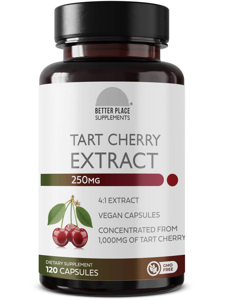 Tart Cherry 4:1 Extract 250mg Natural Antioxidant Support for wholesale by Better Place Brands
