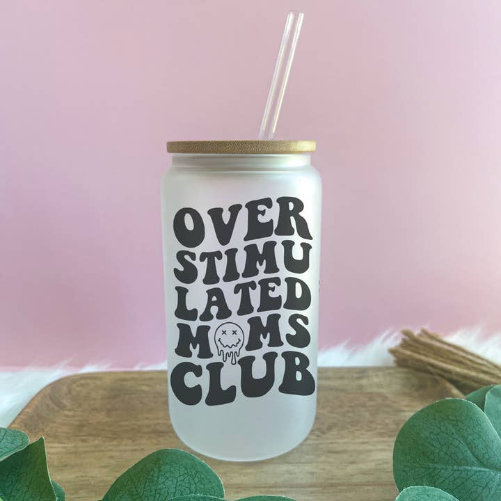 Überstimulierte Glasdose Moms Club für den Großhandel von Cups4Cuties