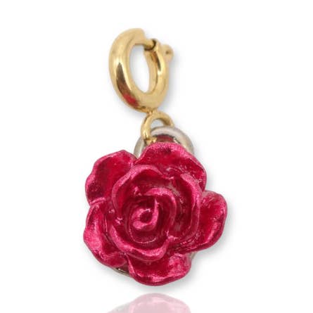 KIKICHIC - Wholesale Individual Charm/Pendant - Red Rose Flower Charm0