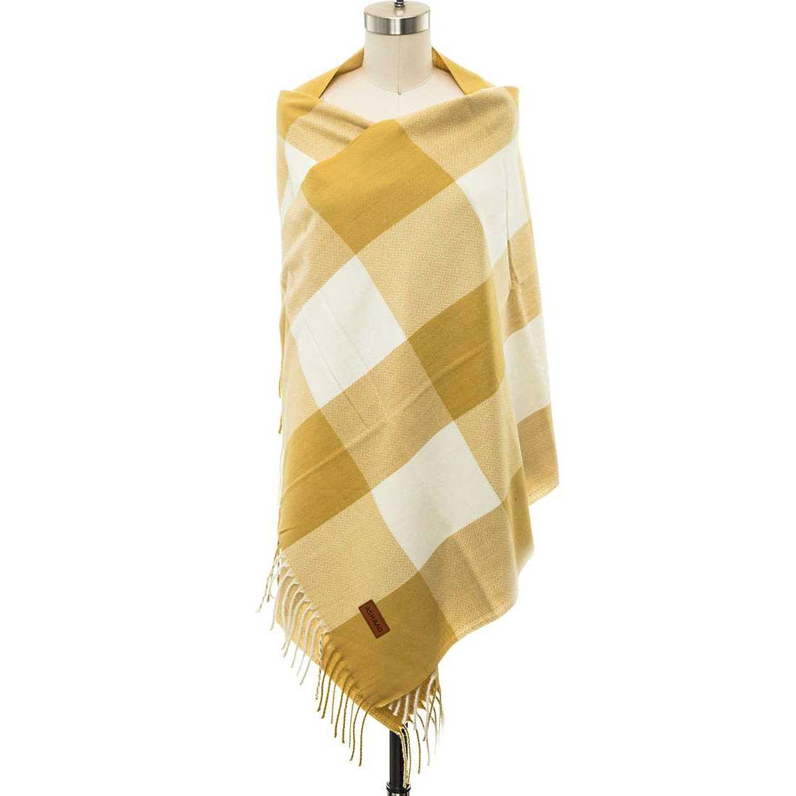 Artini Accessories - Venta al por mayor Bufanda - Mujer - Bufanda de mezcla de cachemira con estampado a cuadros1