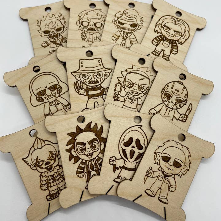 Creepy Character Thread Organizer for Embroidery & Sewing for wholesale by Velvet Guillotine