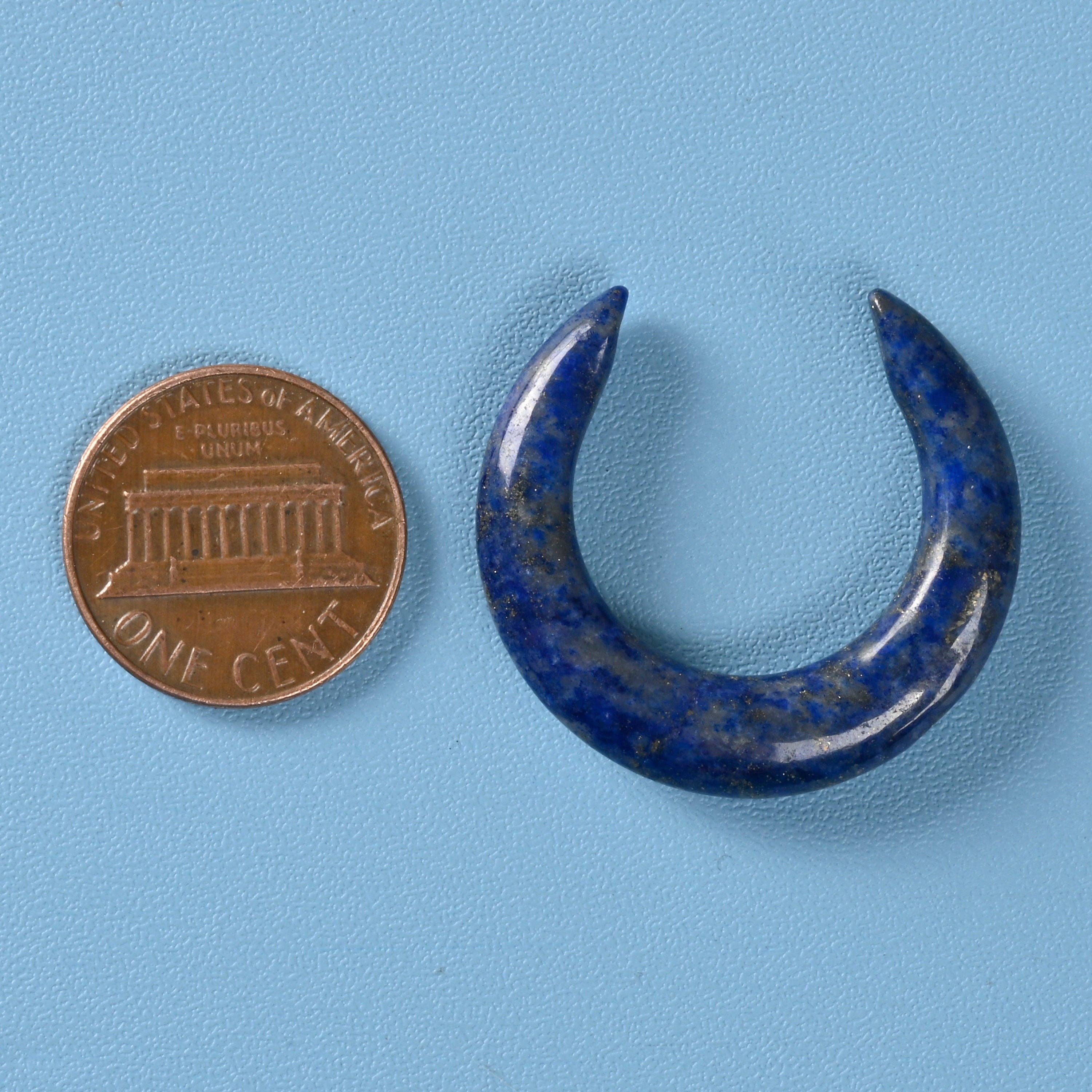 ilovebeadsusa - Wholesale Spiritual Stone/Crystal - 30mm Natural Lapis Lazuli Double Horn Moon Gemstone Crystal2
