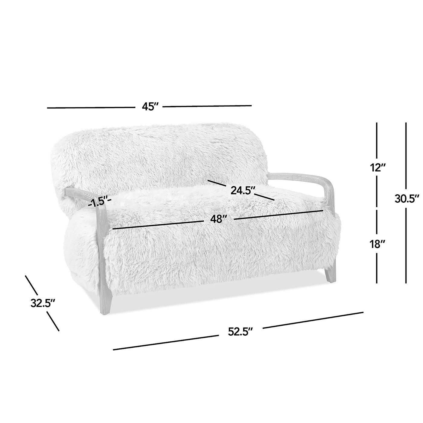 Jennifer Taylor Home - Wholesale Chair - Enchante Mongolian Sheepskin Living Room Seating Collection10