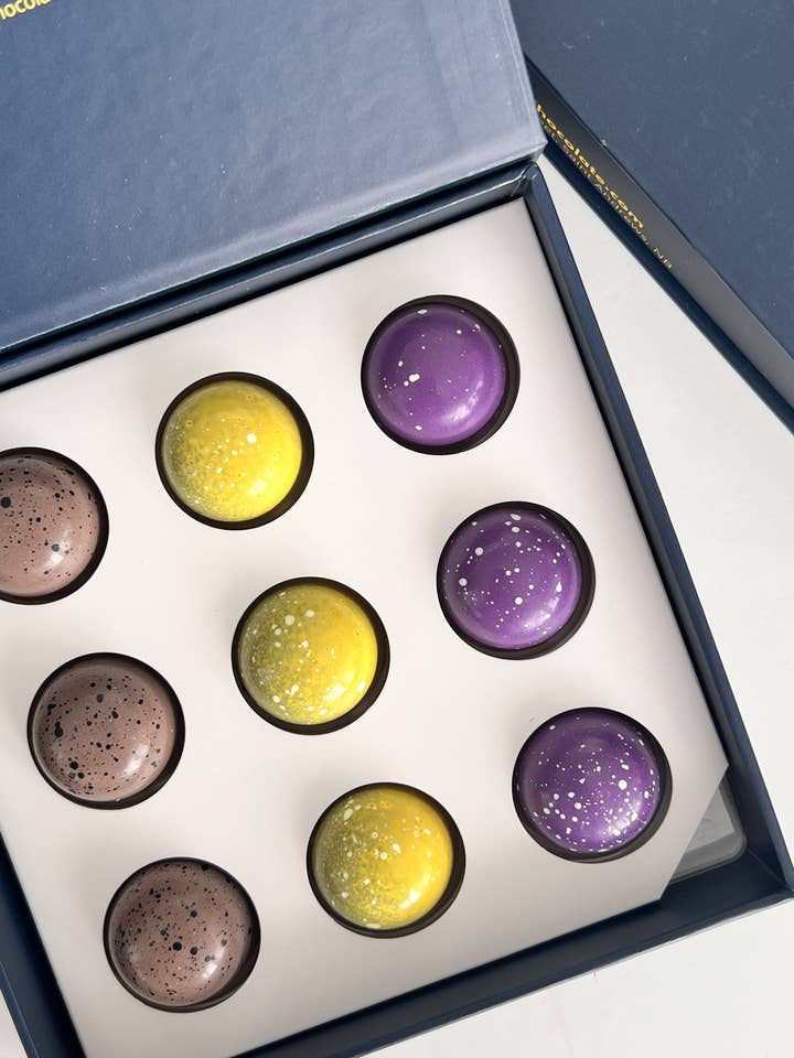 9 pc Nutty Collection for wholesale by McGuire Chocolate Company