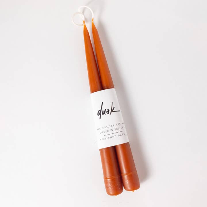 Dusk - Vente Bougies/bougeoirs coniques - Lot de bougies coniques faites à la main de 23 cm7