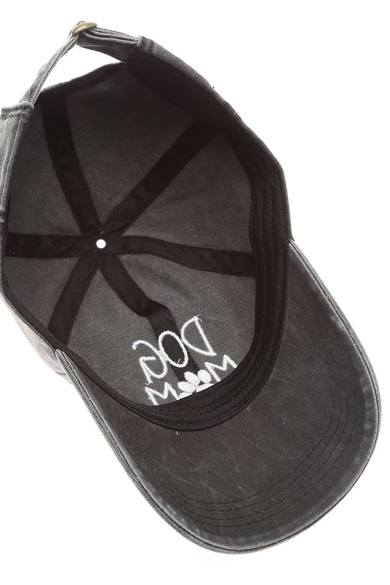 Fashion City - Vendita all'ingrosso Cappellino da baseball - Donna - Cappelli da baseball in cotone ricamati DOG MOM, stile vintage6