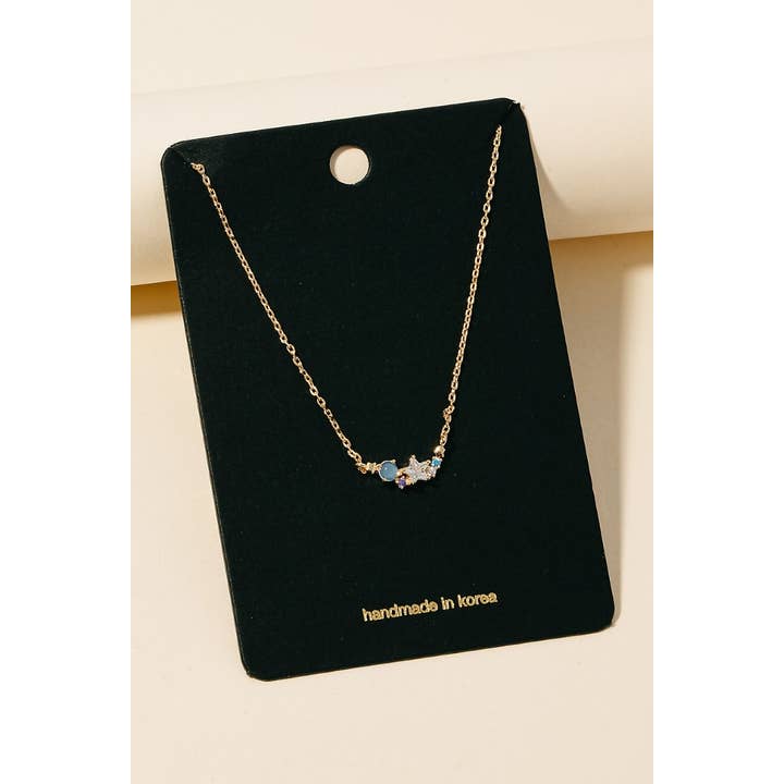 Cz Star Cluster vedhæng halskæde for engroshandel hos Anarchy Street