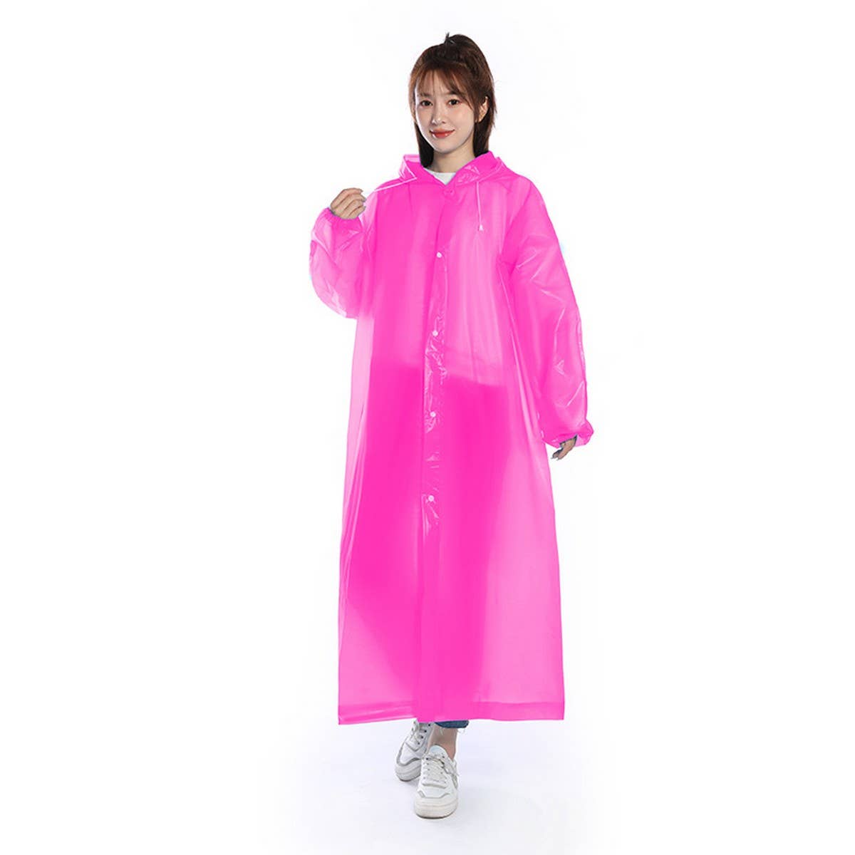 NINEXIS - Wholesale Raincoat - Women's - CWMM1493_PEVA REUSABLE HOODED RAINCOAT4